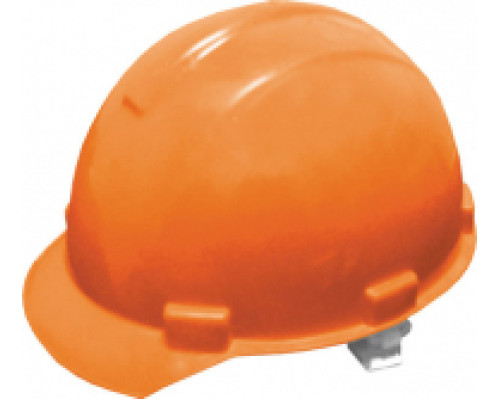 Каска строительная белая оранжевая