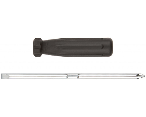 Отвертка переставная  CrV сталь, черная пластиковая ручка 6x70 мм PH2/SL6