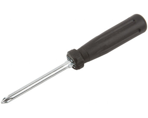 Отвертка переставная  CrV сталь, черная пластиковая ручка 6x70 мм PH2/SL6