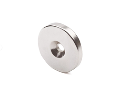 Неодимовый магнит диск 10х3 мм с зенковкой 3.5/7 мм сила сцепления 1,6кг