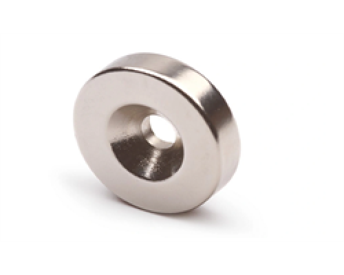 Неодимовый магнит диск 15х3 мм с зенковкой 4.5/7.5мм
