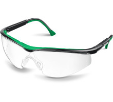 Очки защитные прозрачные, стекло-моноблок с покрытием устойчивым к истиранию и запотеванию Kraftool Basic
