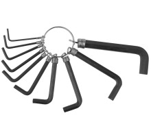 Набор ключи шестигранные 10 шт - 1,5-8 мм на кольце DEXX