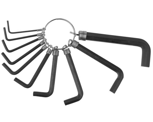 Набор ключи шестигранные 10 шт - 1,5-8 мм на кольце DEXX