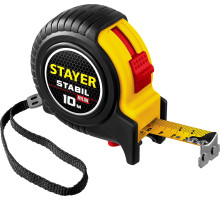 Рулетка 10м 25мм c двухсторонней шкалой Stayer Stabil