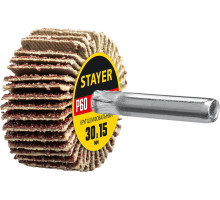 Круг лепестковый 30x15 мм, P60 на шпильке Stayer