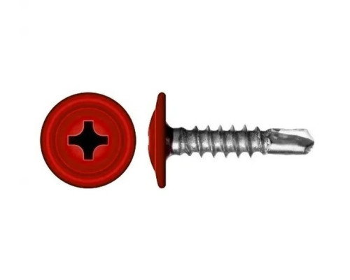 Саморезы прессшайба сверло 4,2х16 (3013) винно-красн