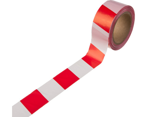 Лента сигнальная 50ммх150м красно-белая STAYER MAXTape
