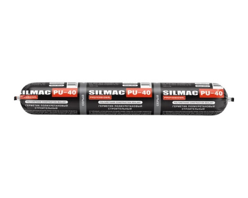 Герметик полиуретановый серый полиуретановый SILMAC PU-40 файл-пакет 600мл
