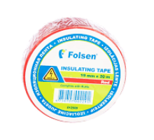 Изолента 15мм х 10м красная Folsen (Германия)