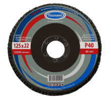 Круг лепестковый торцевой 125х22 А40 (14А 40/Р40) TSUNAMI