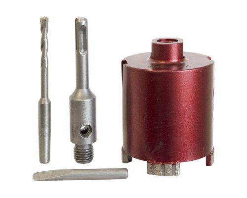 Коронка по бетону 68мм алмазная жел-бетон 4 сегмента sds+ Almarez