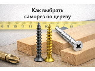 Как выбрать саморез по дереву: виды, размеры и применение
