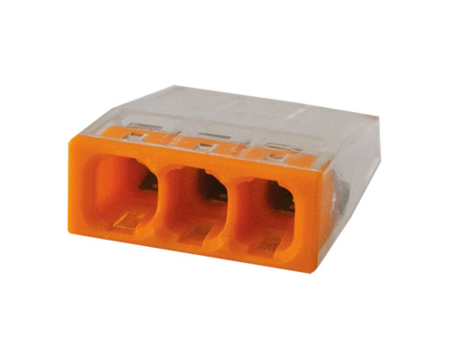 Клемма с пастой 2273-233 3-х пров.(1,0-2,5кв.мм), 380В, 24А, IP30 (5шт)