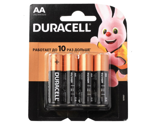 Батарейка АА (LR6) щелочная DURACELL