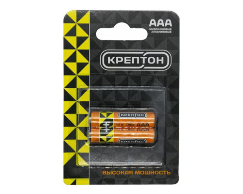 Батарейка ААА (LR03) щелочная КРЕПТОН